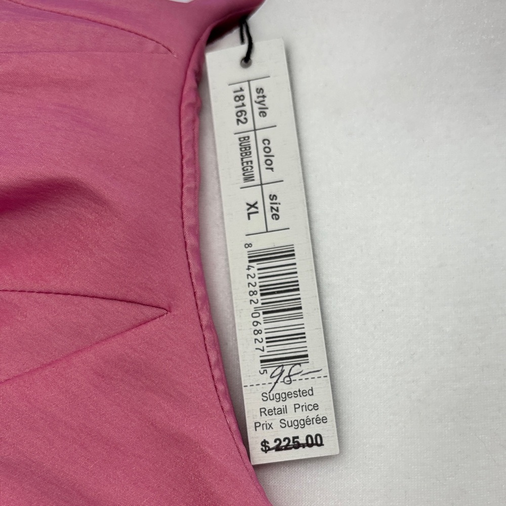 Samuel Dong Pink Glam Ruffled 3/4 Sleeve Cropped Lined Jacket, Size XL - Picture 6 of 11